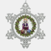 Mouse King Nutcracker Snowflake Ornament (Vorderseite)