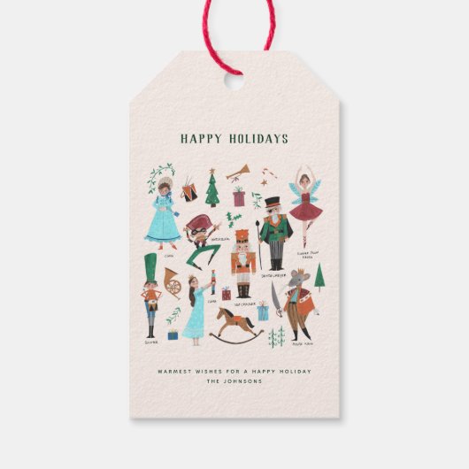 Mouse King Nutcracker Weihnachtsverpackung Geschenkanhänger (Rückseite)