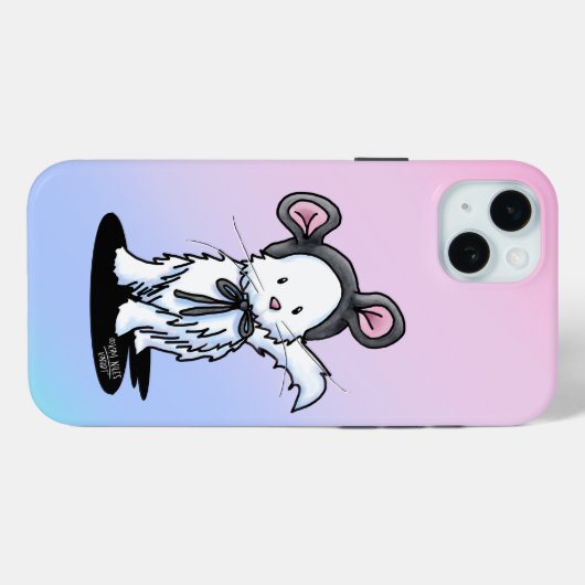 Mouse Kitty KiniArt Case-Mate iPhone Hülle (Rückseite (Horizontal))