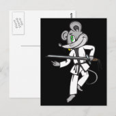 Mouse Martial Arts Postkarte (Vorne/Hinten)