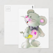 Mouse mit Käse Postkarte (Vorne/Hinten)