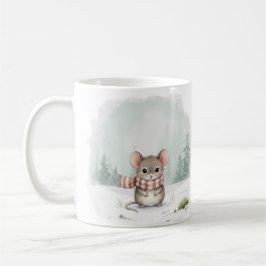 Mouse Mug Cute Watercolor Winter Christmas Gift Wo Kaffeetasse