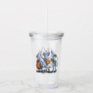 Mouse Music Band Acrylic Tumbler Acryltrinkbecher