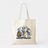 Mouse Music Band Fun Tote Bag Tragetasche (Rückseite)