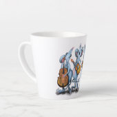 Mouse Music Band Funny Mug Milchtasse (Linke Ecke)