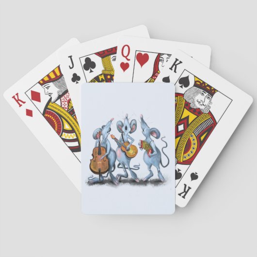 Mouse Music Band Funny Playing Cards Spielkarten (Rückseite)