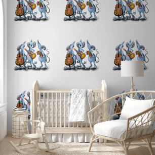 Mouse Music Band Funny Tapete