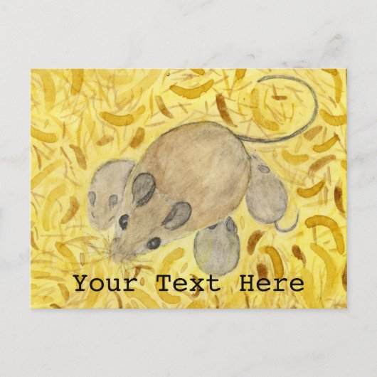 Mouse Nest Postkarte (Vorderseite)