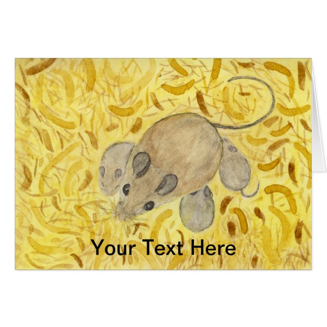 Mouse Nest Watercolor (Vorderseite (Horizontal))