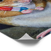 Mouse Nr. 2 Wasserfarbe Art 8x10 Poster (Ecke)