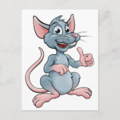 Mouse oder Rat, niedlich Cartoon Postkarte (Vorderseite)