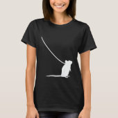 Mouse on a Leash Mice Animal Wildlife Cute Pet 1 T-Shirt (Vorderseite)
