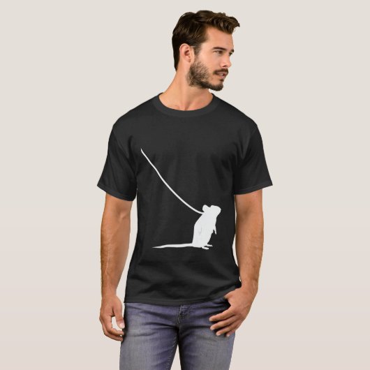 Mouse on a Leash Mice Animal Wildlife Cute  Pet 1 T-Shirt (Vorne ganz)