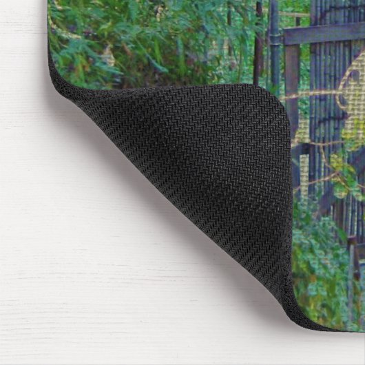 Mouse Pad - Bamboo Gate in Forest Garden Mousepad (Ecke)