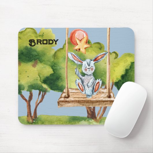 Mouse Pad Bunny Sitting Mousepad (Mit Mouse)