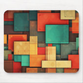 MOUSE PAD - Color-blocks in Many Colors Mousepad (Vorne)