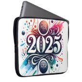 Mouse Pad Design mit Tintenfarbtext "2025" Laptopschutzhülle (Vorne Rechts)