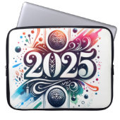 Mouse Pad Design mit Tintenfarbtext "2025" Laptopschutzhülle (Vorderseite)