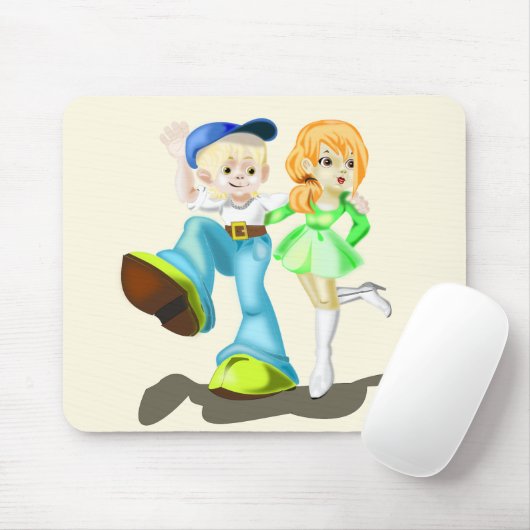 Mouse Pad - Ihre Farbe - Text Mousepad (Mit Mouse)