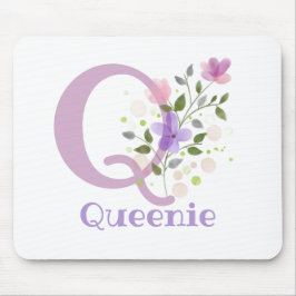 Mouse Pad Initial Plus Name & Blume Design Mousepad