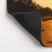 Mouse Pad Lion auf dem Weg in Afrika Mousepad (Ecke)