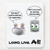 Mouse pad Long Live AI Mousepad (Vorne)