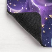 Mouse Pad – Luxury Purple Celestial Moon Phases Mousepad (Ecke)