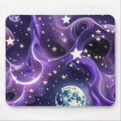 Mouse Pad – Luxury Purple Celestial Moon Phases Mousepad (Vorne)