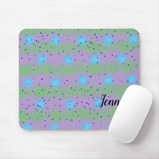 Mouse Pad mit Blue Star Design Mousepad (Mit Mouse)