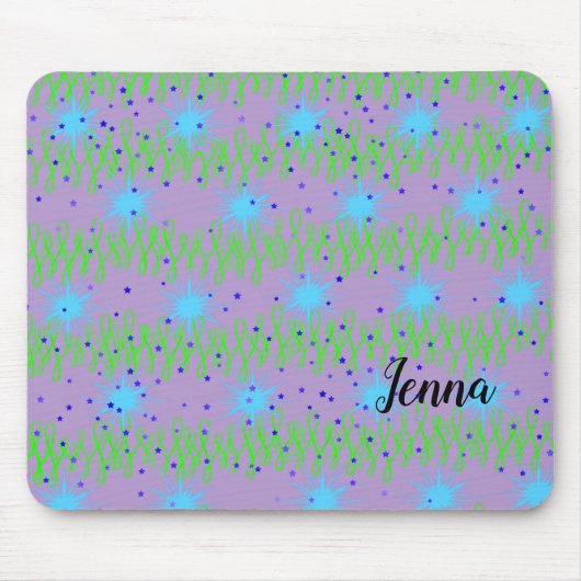 Mouse Pad mit Blue Star Design Mousepad (Vorne)