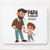 Mouse Pad mit Hingabe für Papa. Mousepad (Vorne)