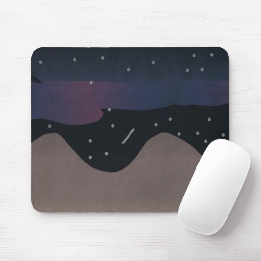 Mouse Pad mit Mountain and Night Sky Mousepad (Mit Mouse)