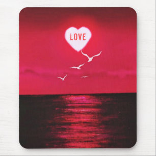 Mouse Pad mit Sea Sunset Liebe - Romantisch Mousepad