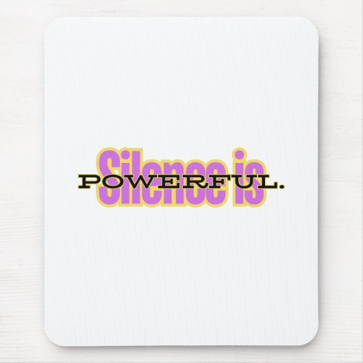 Mouse Pad – Modern Minimalist Inspirational Desk Mousepad (Vorne)