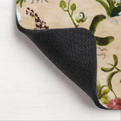 Mouse Pad - Orchid-Muster in Beige Mousepad (Ecke)