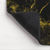 Mouse Pad Pads im Granitstil, schwarz und goldfarb Mousepad (Ecke)