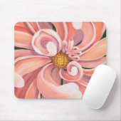 Mouse Pad Peach Dahlia Mousepad (Mit Mouse)