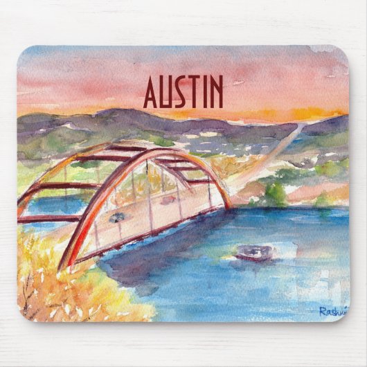 Mouse Pad - Pennybacker Bridge Mousepad (Vorne)