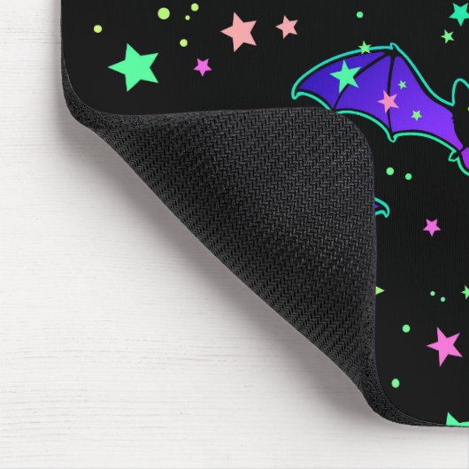 Mouse pad - "Purple bats" Mousepad (Ecke)