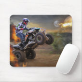 Mouse Pad Quad Bike Sprung zu einem Porthole Mousepad (Mit Mouse)