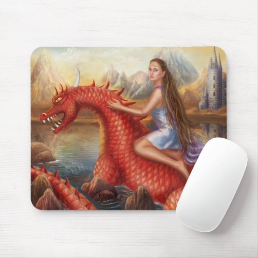 Mouse Pad Red Dragon Mousepad (Mit Mouse)