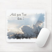 Mouse Pad Ruhm zu Gott mit einem Kreuz am Himmel Mousepad (Mit Mouse)