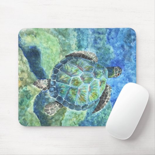 Mouse Pad Sea Turtle #2 B Mousepad (Mit Mouse)