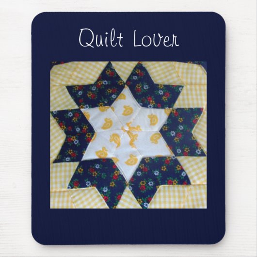 Mouse Pad - Star Quilt Pattern Mousepad (Vorne)
