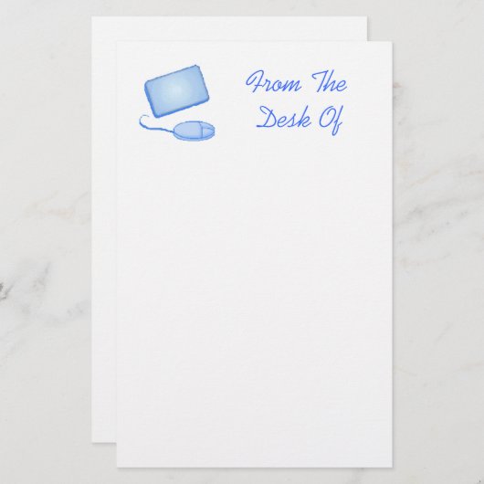 Mouse Pad Stationery Briefpapier (Vorne/Hinten)