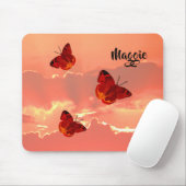 Mouse Pad Sunset and Butterfats Mousepad (Mit Mouse)
