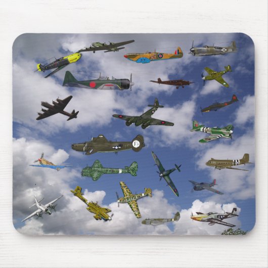 Mouse Pad über Flugzeuge Mousepad (Vorne)
