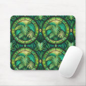Mouse pad with a tropical leaf motif mousepad (Mit Mouse)