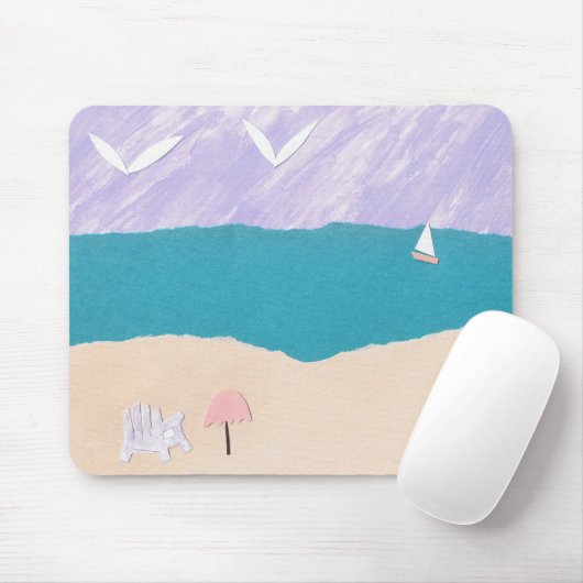 Mouse Pad with Beach Scene Mousepad (Mit Mouse)