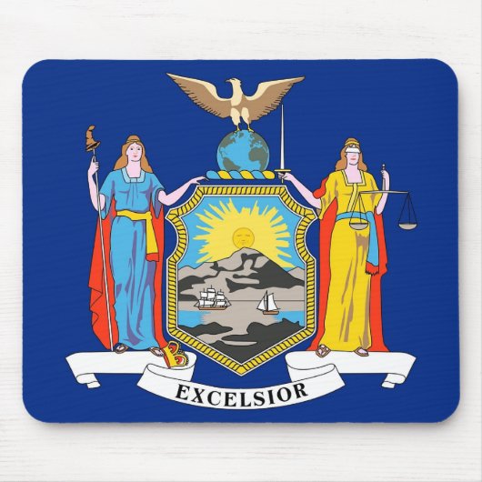 Mouse pad with Flag New York Staat - USA Mousepad (Vorne)